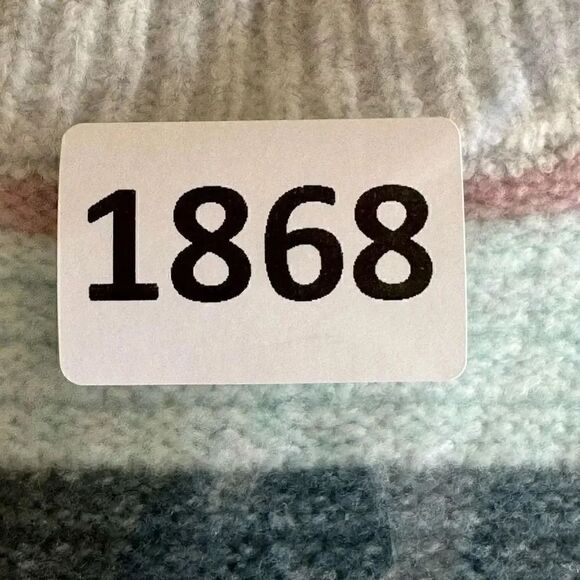 Pinque Multicolor Grey Mauve Combo Crewneck Long Sleeves Pullover SZ XXL # 1868 - Picture 13 of 13